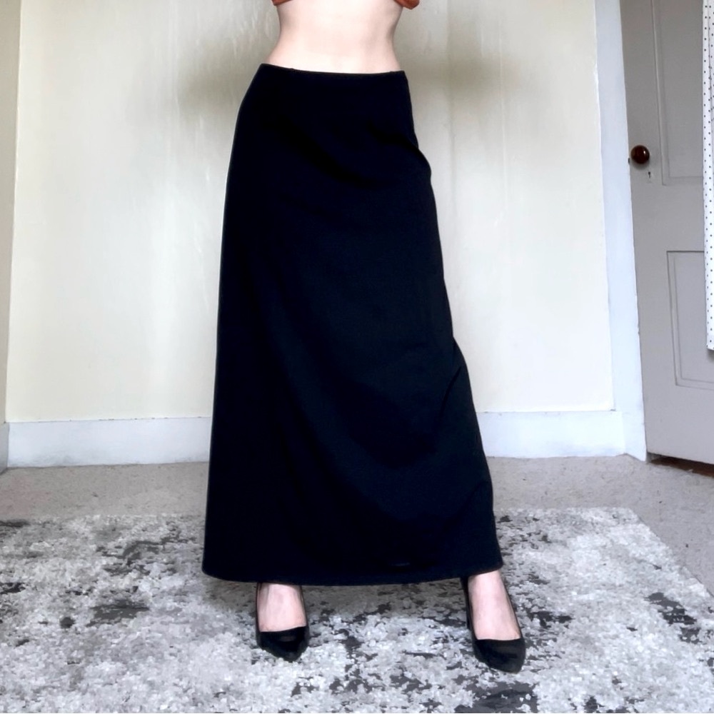 Patagonia Black Maxi A-Line Skirt Comfortable Casual Stretchy Cotton Cute Trend - Picture 9 of 16